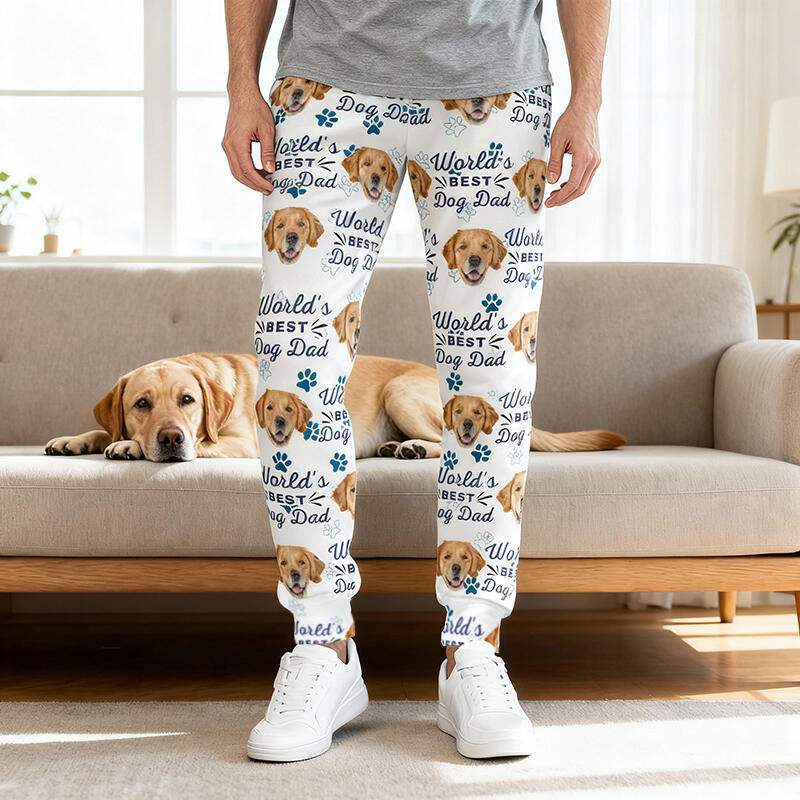 Pantaloni della tuta unisex personalizzati con foto personalizzata regalo perfetto per gli amanti degli animali domestici