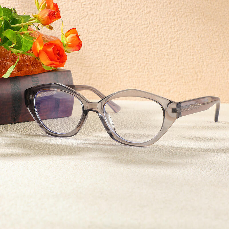 Lunettes de Vue Bobby Ovale Gris 