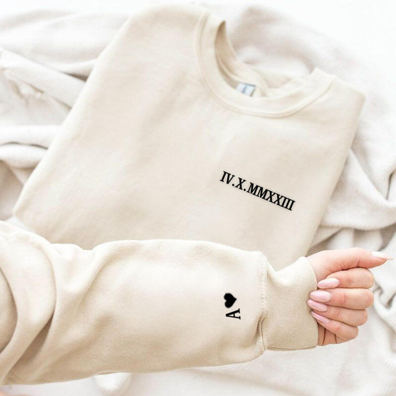オリジナル イニシャル ローマ数字 スウェット トレーナー