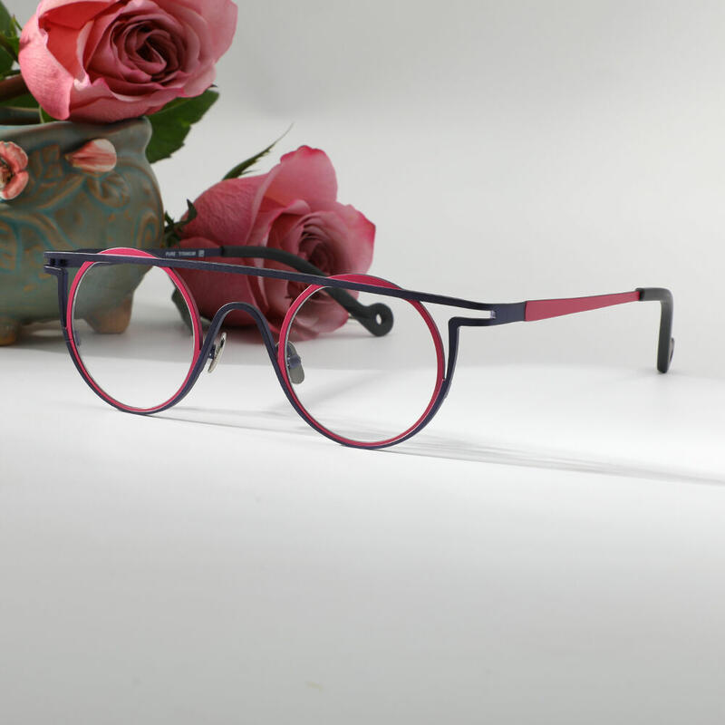 Fraser Runde Lila Brille