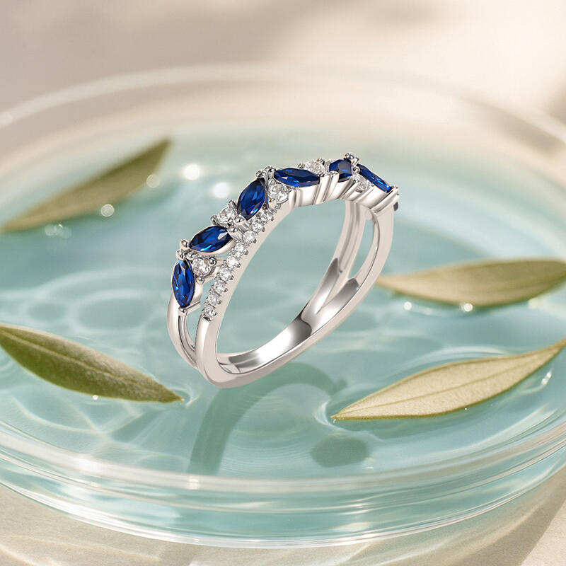 Jeulia Olivetta Classic Twist Eternity Wedding Band