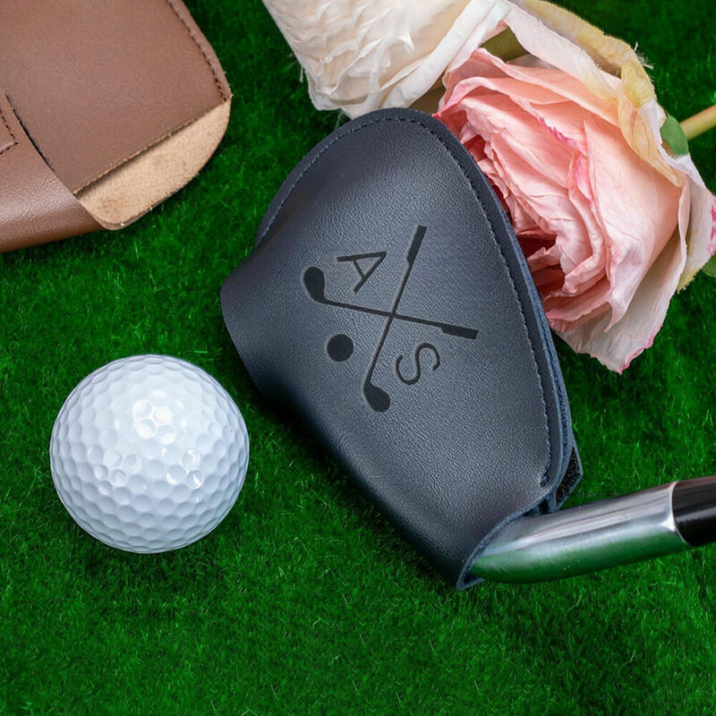 Personalized Golf Club Protective Cover PU Leather Golf Iron Cover Golf Accessories Gift for Him