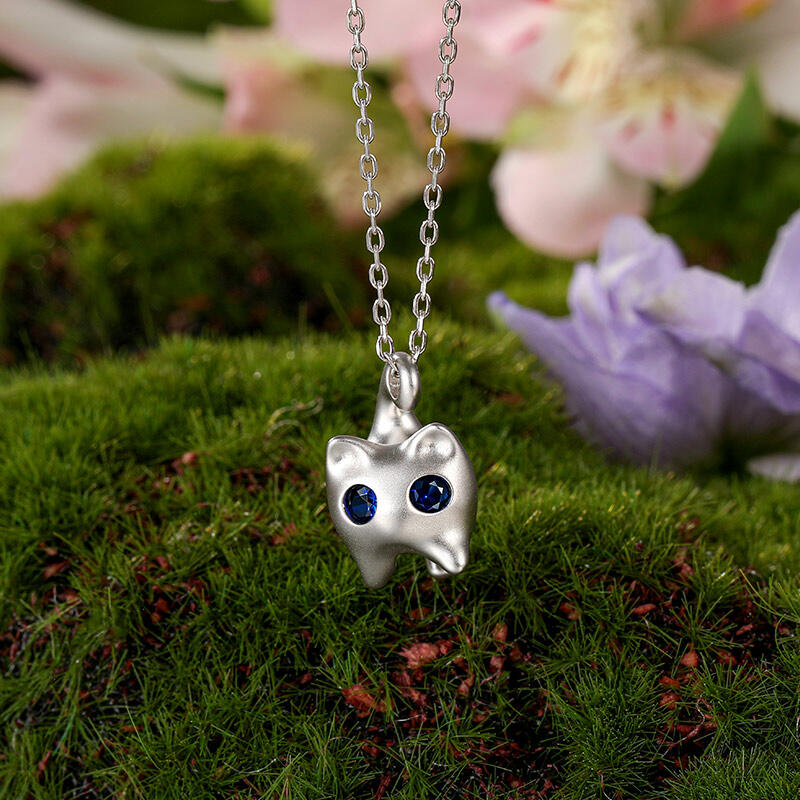 Jeulia Collar de Gato de Cola Curva Juguetona