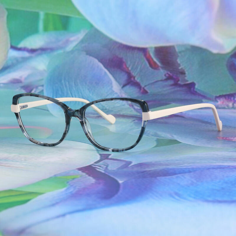 Hedy Cat Eye Grey Glasses