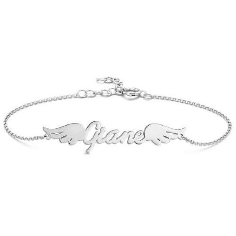 天使の羽 ネーム ブレスレット