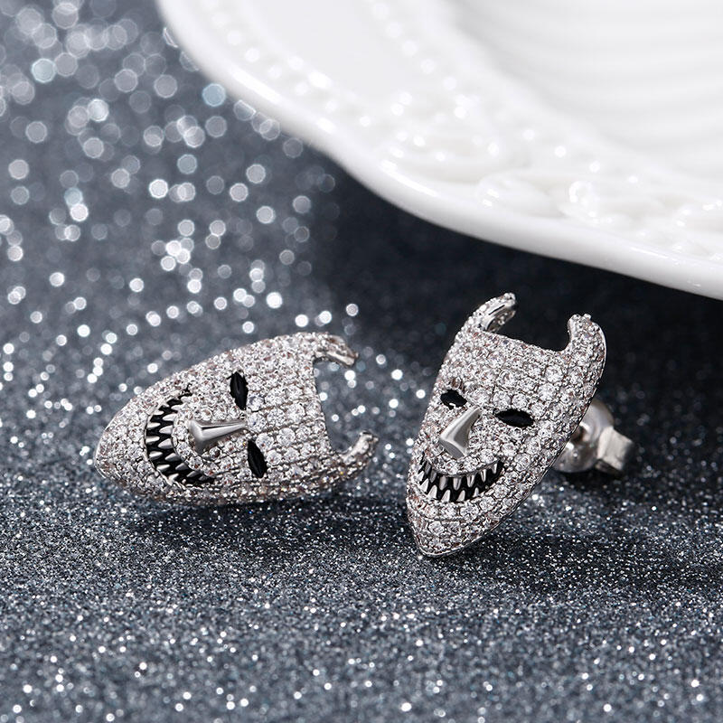 Jeulia Lock Inspired Sterling Silver Earrings