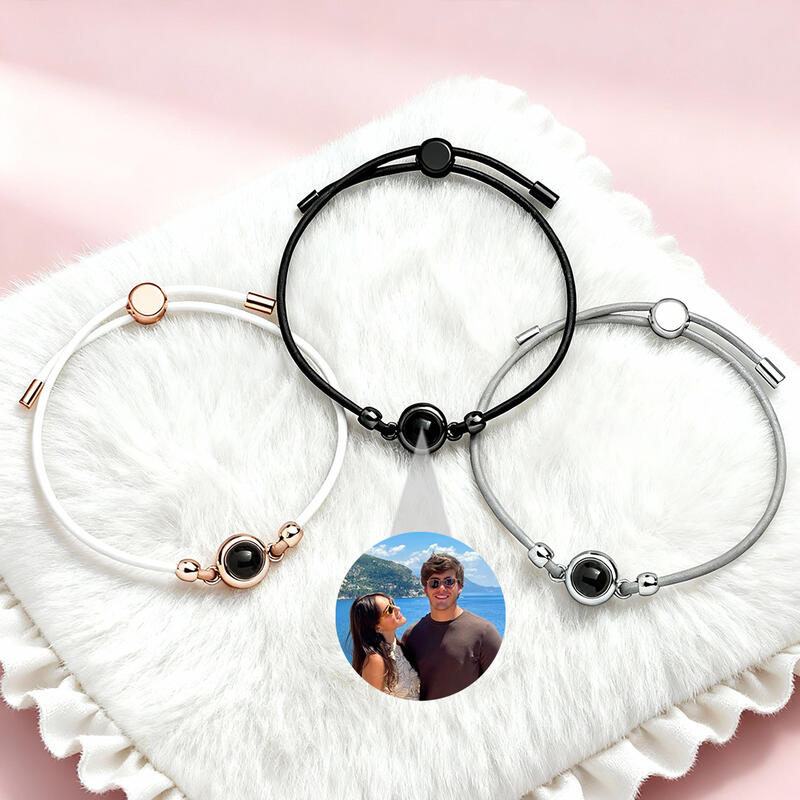 Personalized Projection Picture Bracelet Simple Gift for Men