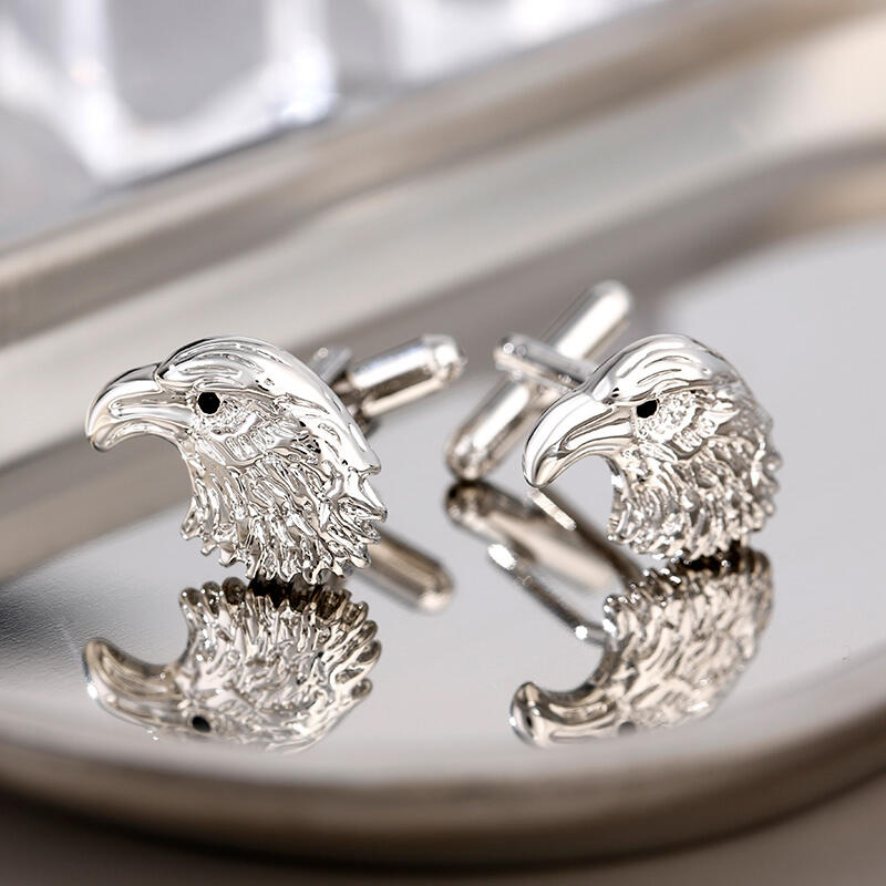 Jeulia ヴィンテージ イーグル 銅素材 メンズ カフス