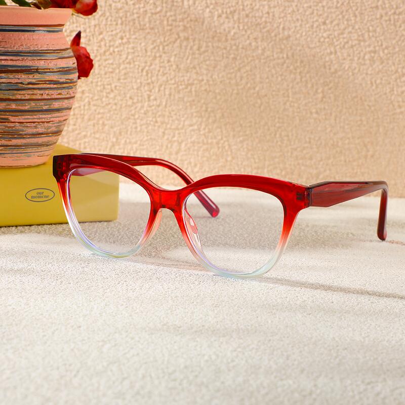Lewis Cat Eye Rote Brille