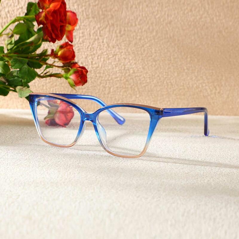 Occhiali da Vista Gill Cat Eye Blu 