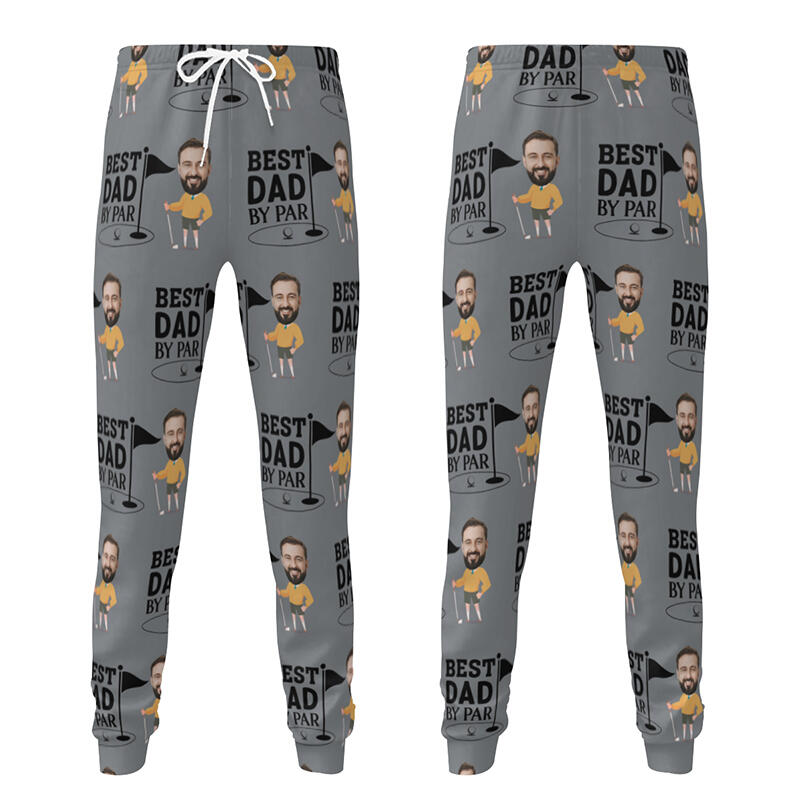 Pantalón deportivo unisex personalizado con foto. Regalo ideal para papá amante del golf.
