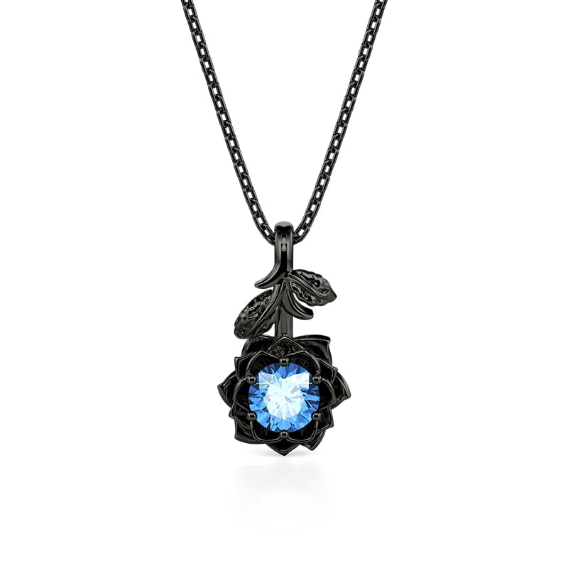 Blue Lotus Necklace