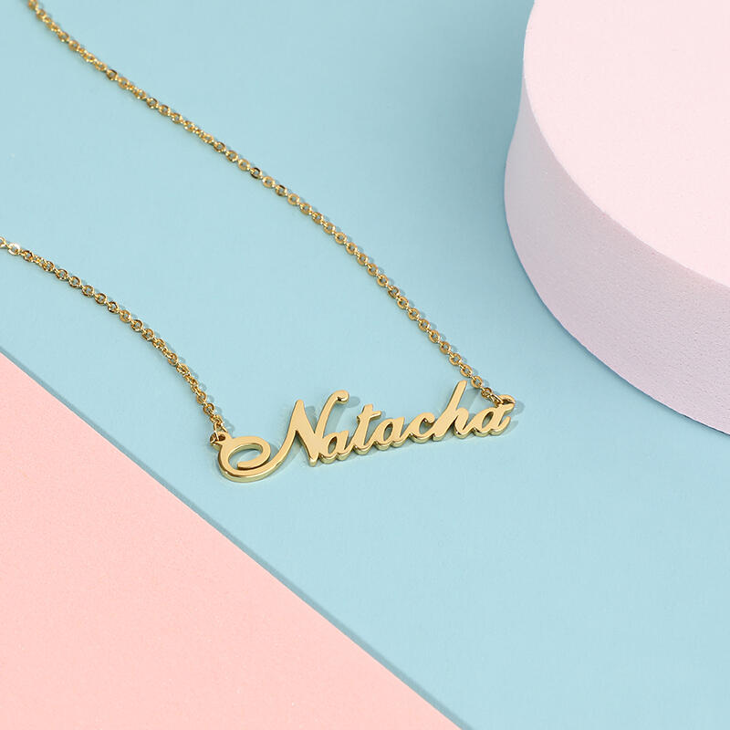 シンプル ネーム ネックレス