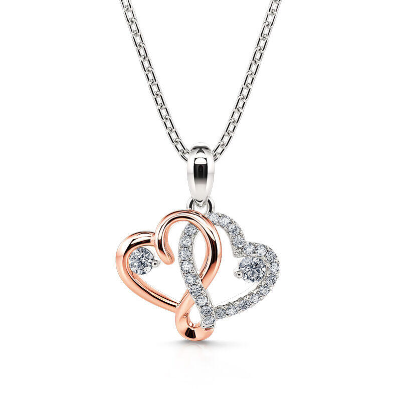 Jeulia "Whispering Love" Sterling Silver Jewelry Set