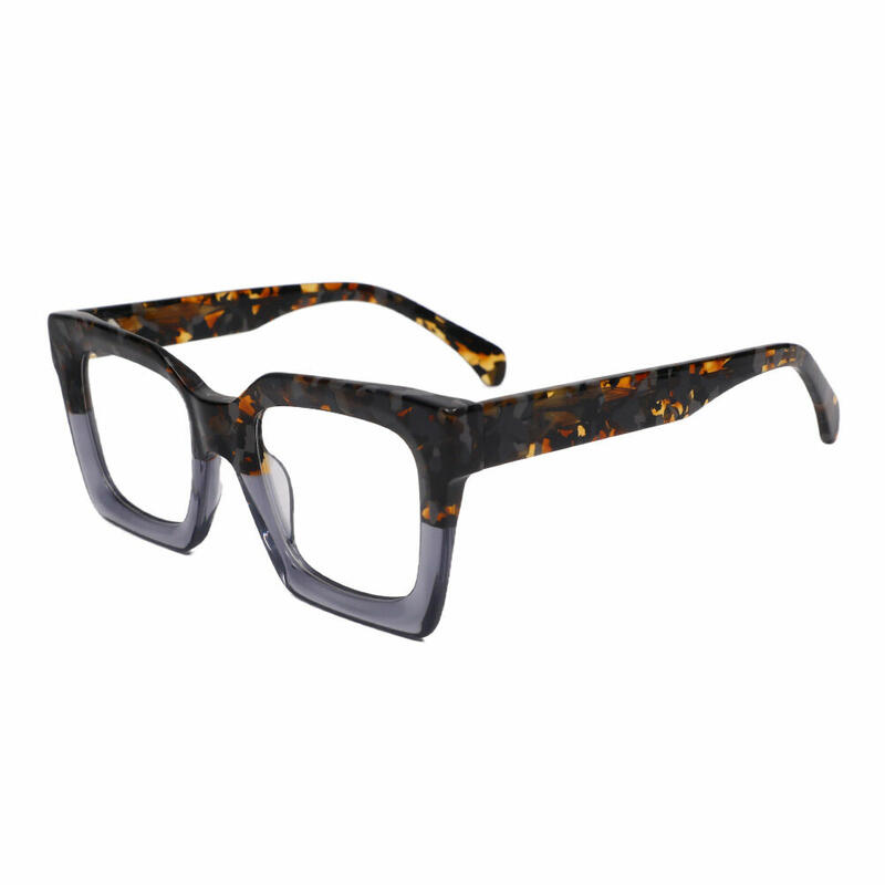 Stewa Square Gray Glasses