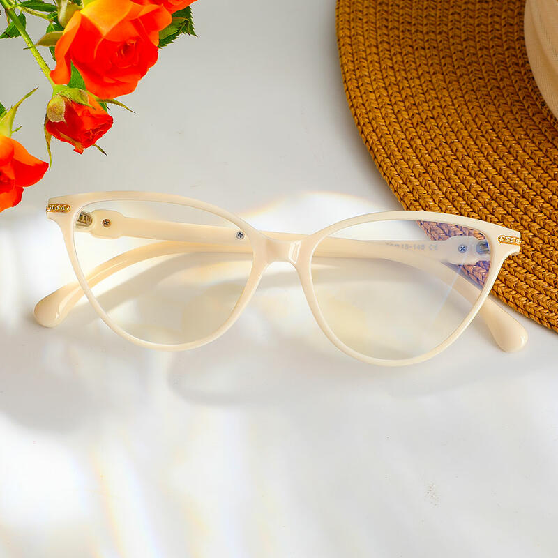 Lunettes de Vue Wilde Cat Eye Beige