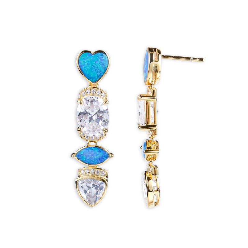 Jeulia Twinkle Twinkle Opal Earrings