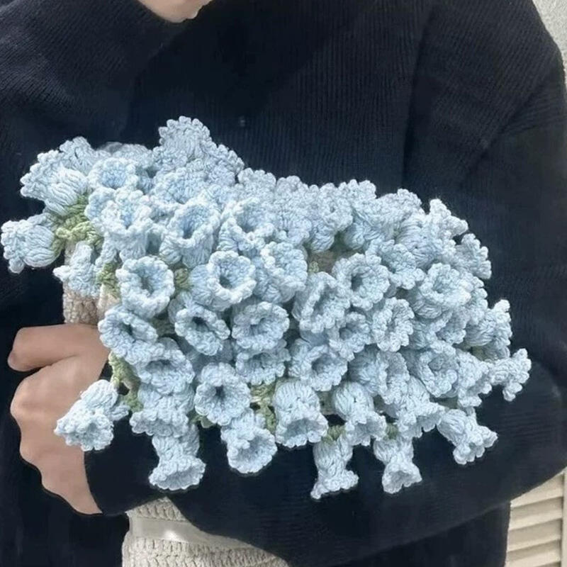 ローズブーケ ブランケット バラ花束 毛布 かぎ針編み