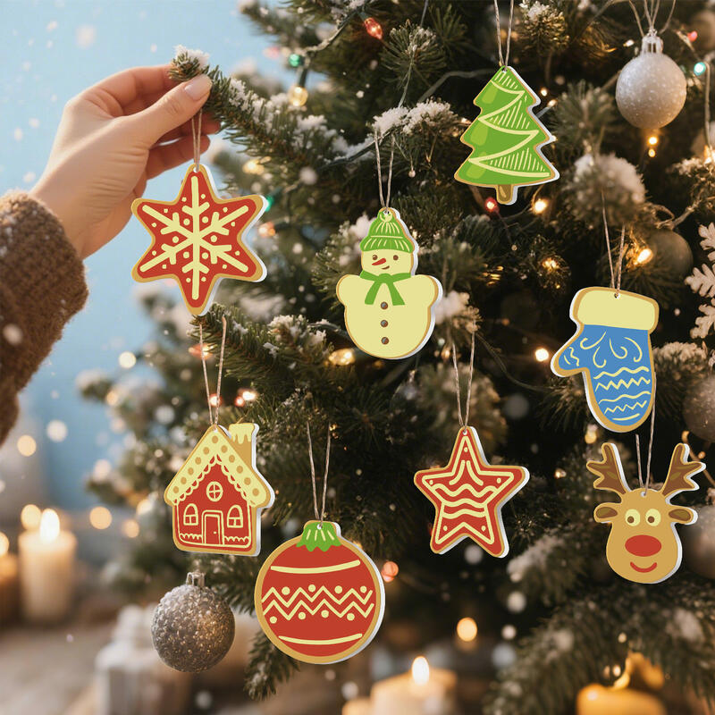 DIY Hand-Painted Christmas Ornaments Set Perfect Gift for Family