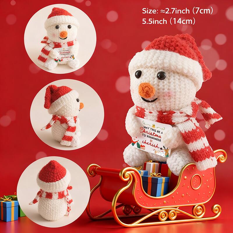 Handgefertigte Häkelkartoffel-Puppe mit positiver Energie lustiges Geschenk zu Weihnachten