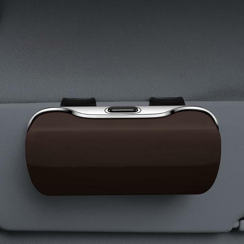 Personalized Car Sunglasses Case Multifunctional Glasses Case Sun Visor Clip Storage Box for Men