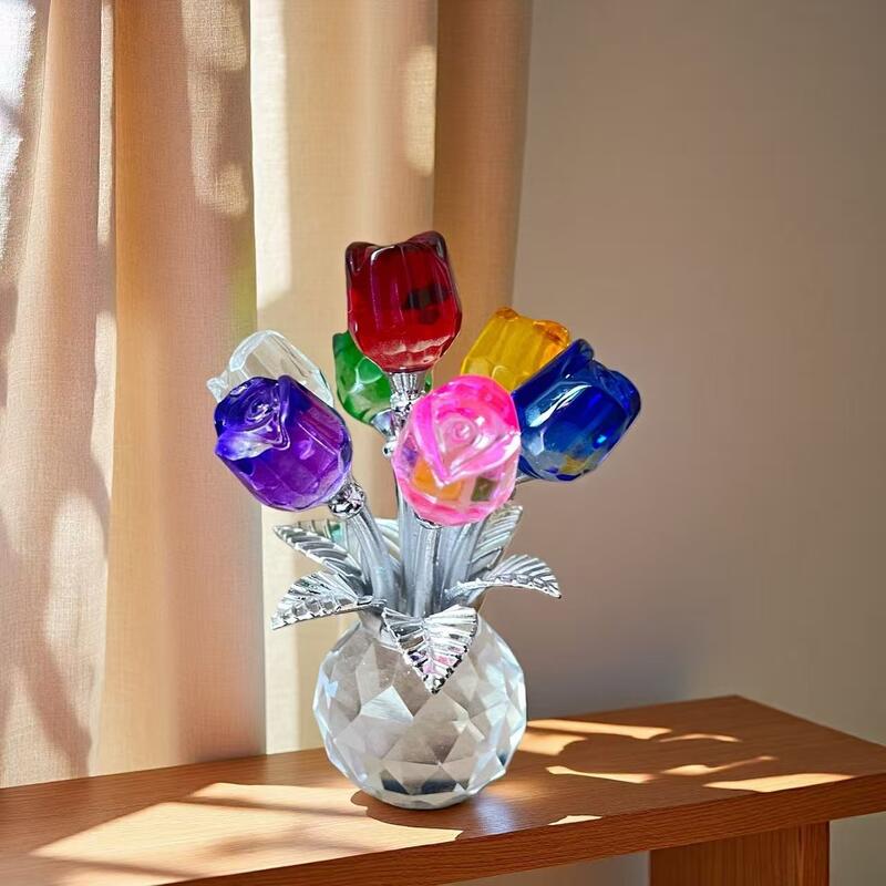 Creative Crystal Roses Exquisite Gift for Mom - Drawelry.jp