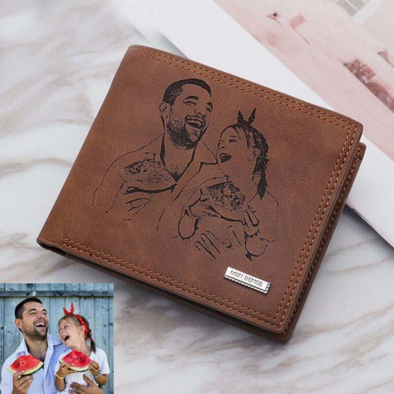 Vintage Men's Wallet With Three Doors In Soft Brown Leather