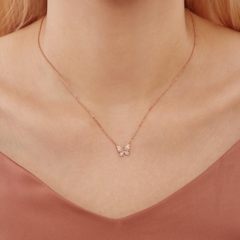 "Flying Flower" Round Cut Cluster Necklace