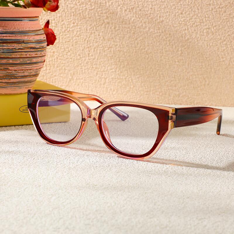 Daisy Cat Eye Braune Brille