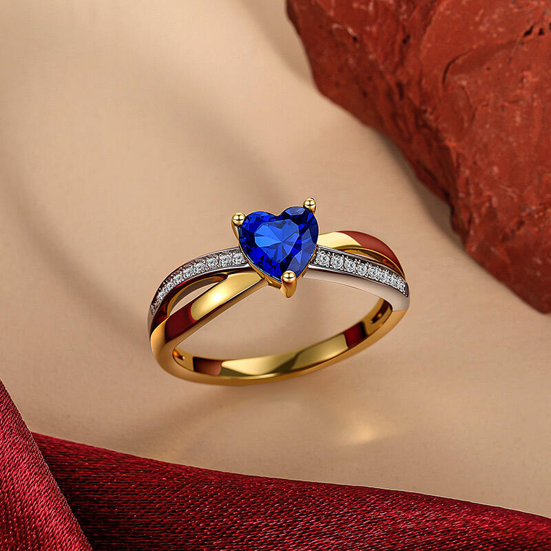 Jeulia Simple Twist Infinity Custom Heart Ring