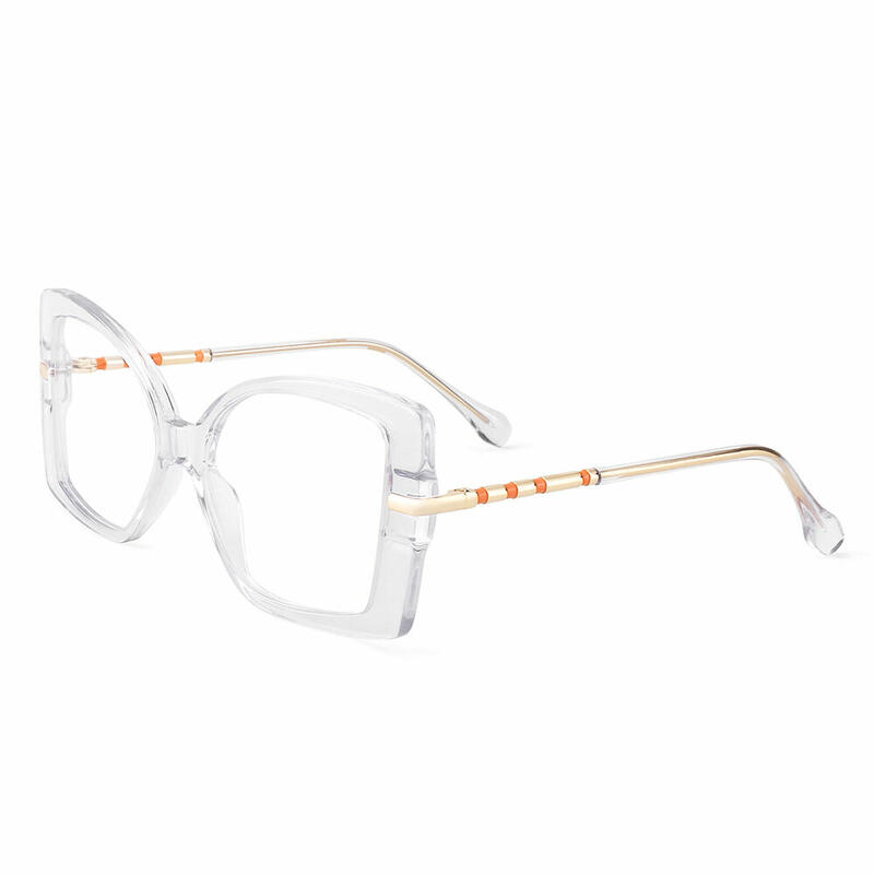 Superstar Cat Eye Transparent Glasses
