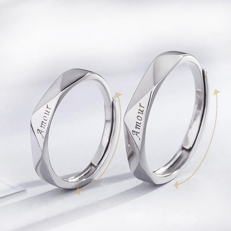 Jeulia Anillo De Plata Esterlina Grabada Para Hombre
