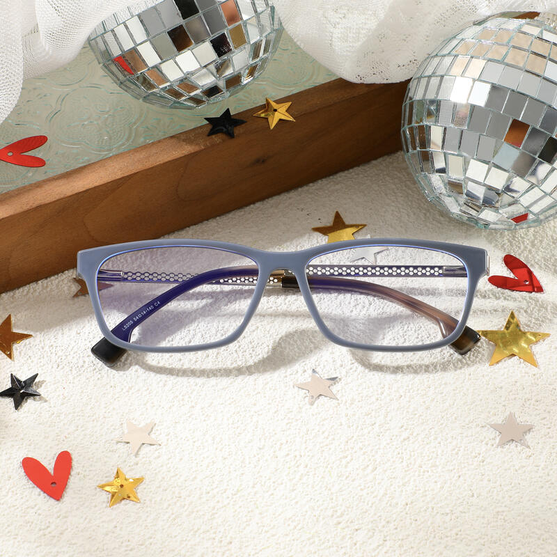 Occhiali da Vista Eddie Rettangolare Blu 