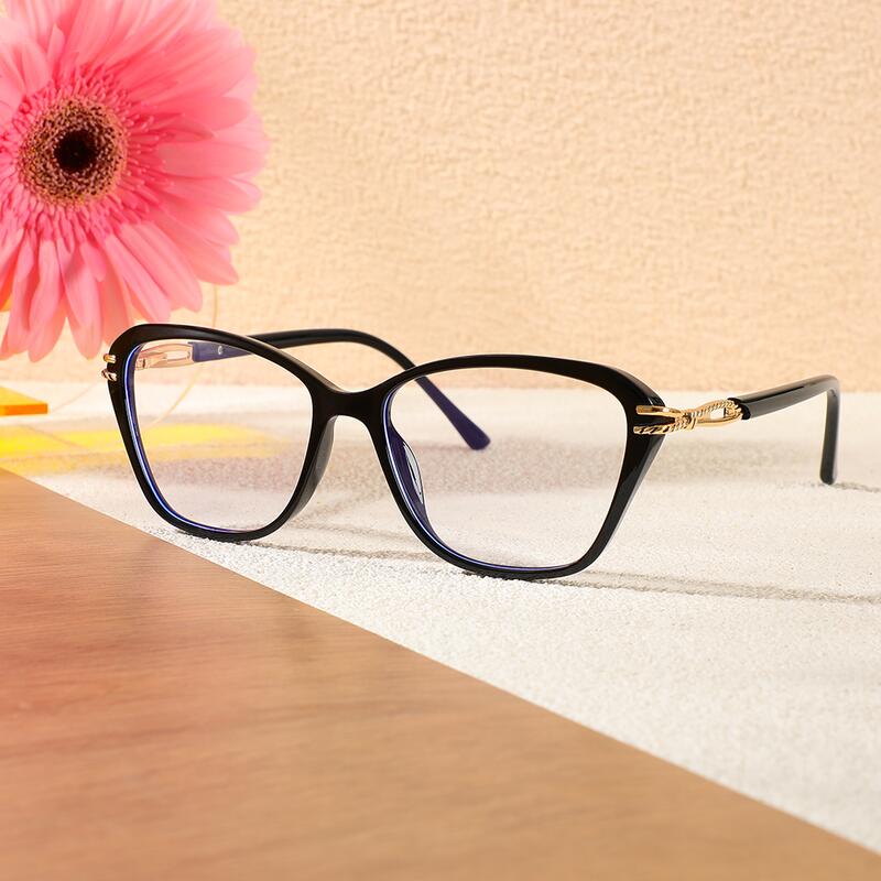 Occhiali da Vista Edwii Cat Eye Nero 