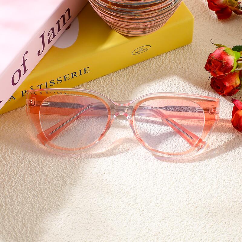 Daisy Cat Eye Rosa Brille