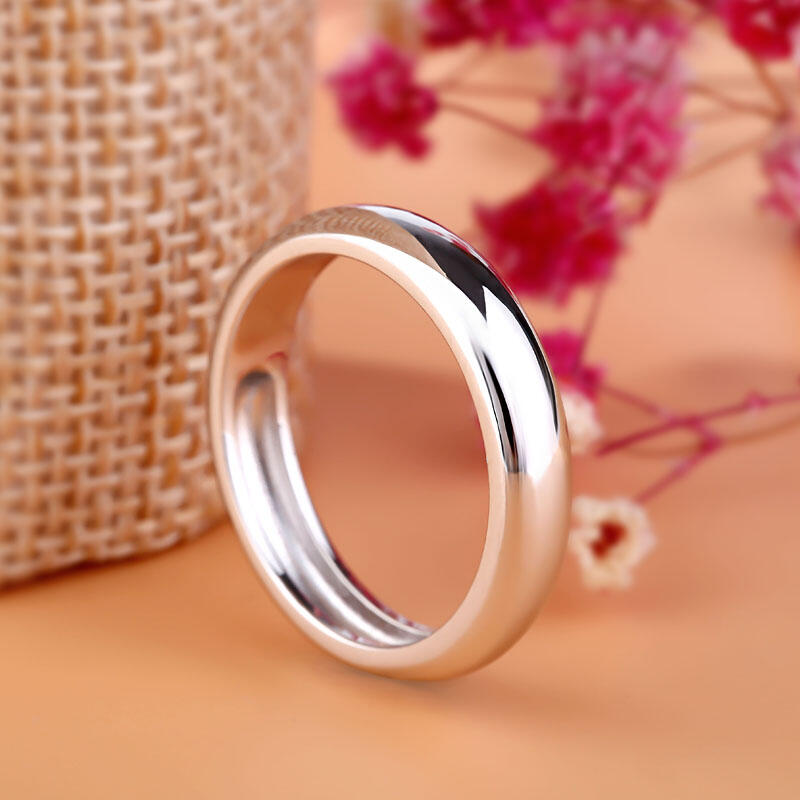 Jeulia Alianza Sipmple Pulida Para Mujer