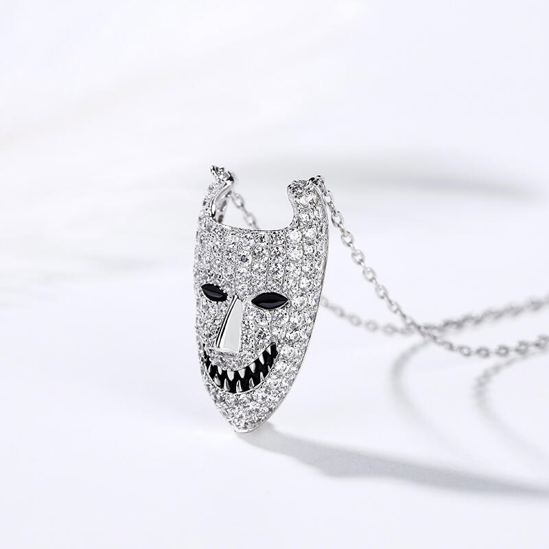 Jeulia Lock Inspired Sterling Silver Necklace