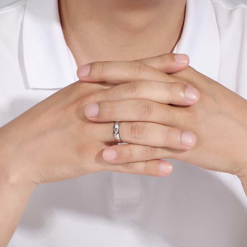 "Endless Love" Engraved Men's Wedding Ring