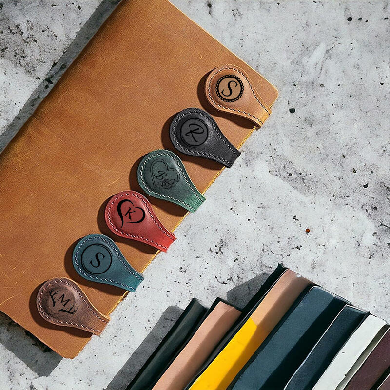 Marque-page En Cuir Personnalisé Marque-page Magnétique Personnalisé Avec Nom Cadeau De Noël Pour Les Amis
