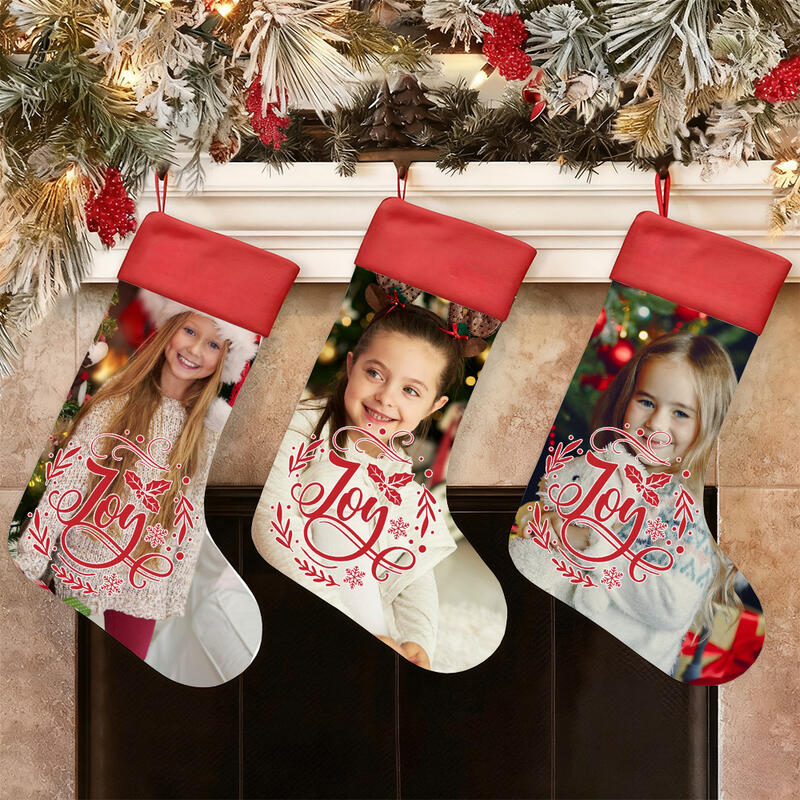 Medias navideñas personalizadas con fotos personalizadas. Regalos divertidos para niños.