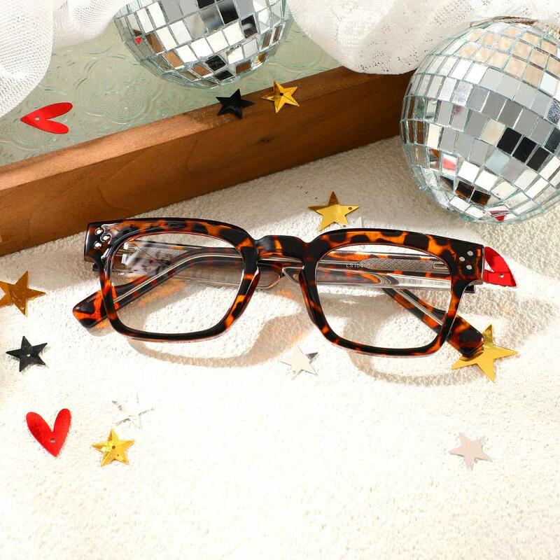 Rusk Quadratische Schildkröte Brille