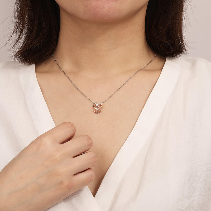 "Liebesymbol" Rundschliff-Halskette