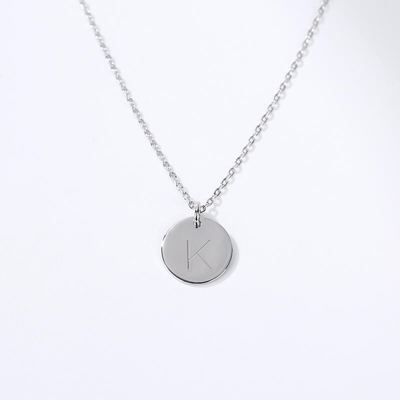 イニシャル コイン 刻印 ネックレス オーダーメイド