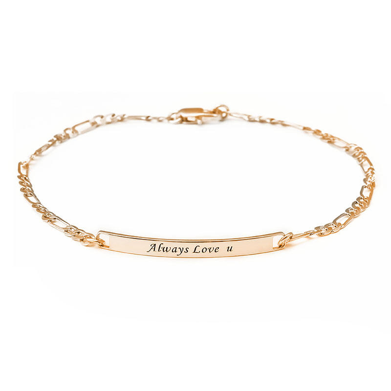 ID ブレスレット プレート 刻印 ブレスレット