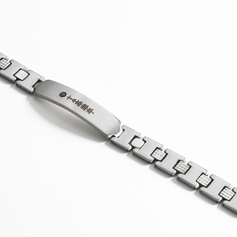 Bracciale Personalizzato Con Codice Spotify Da Uomo