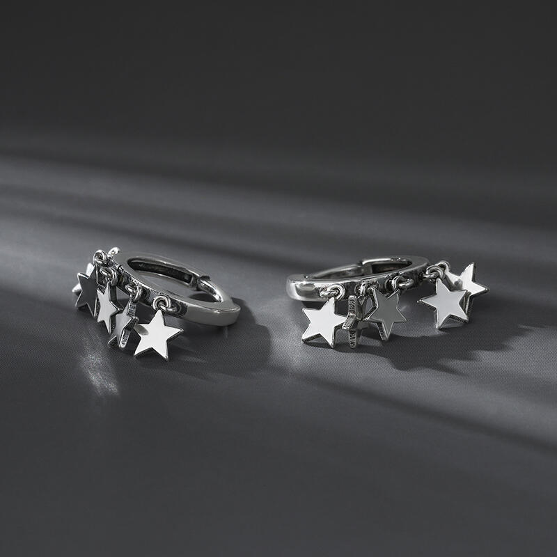 Jeulia "A Cluster of Stars" Sterling Silver Earrings