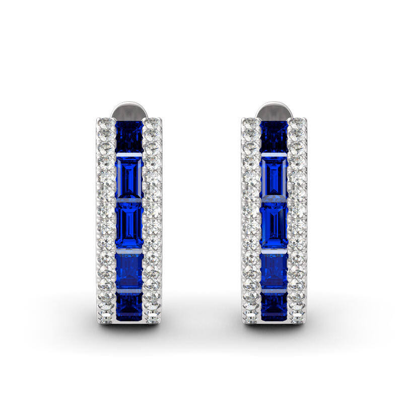 Jeulia Classic Sterling Silver Hoop Earrings