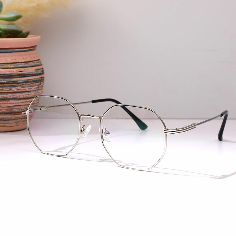 Trollpoe Geometric Silver Glasses