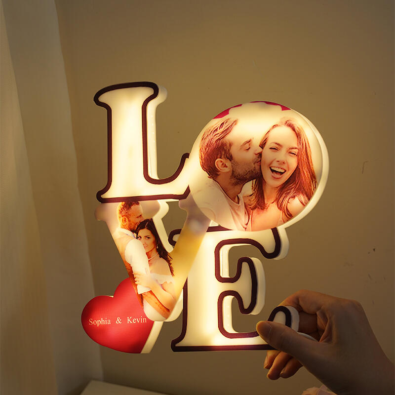 Luz de noche con imagen personalizada: un hermoso regalo para parejas que aman