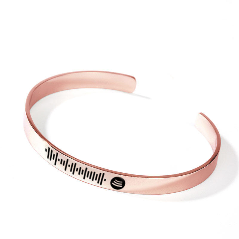 Jeulia Scannable Spotify Code Stainless Steel Bracelet